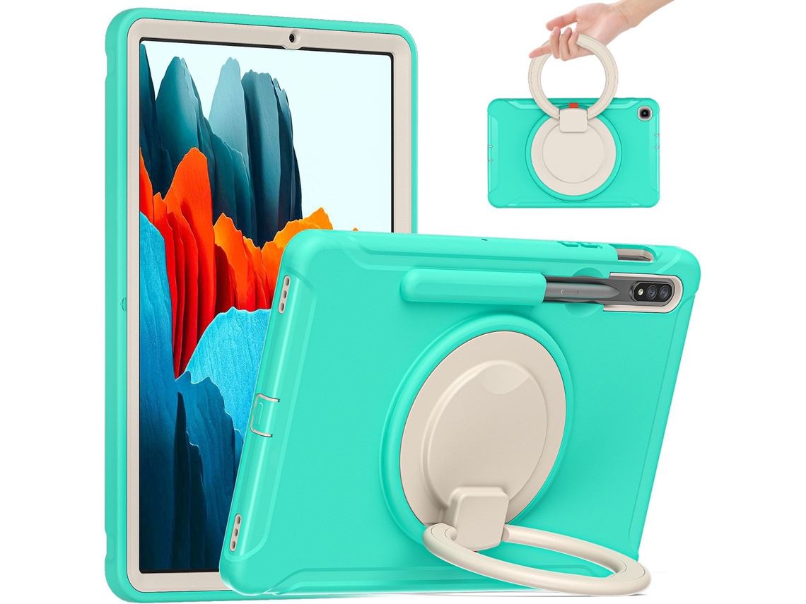 Soporte portátil a prueba de golpes, funda protectora verde menta - Tab A9 Plus (11 pulgadas)