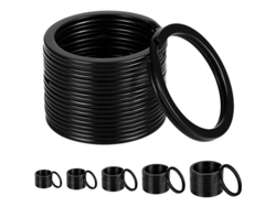 2026rebe-50 Anillos Para Llaves Negros, Anillos Separables De Metal, Llaveros Duraderos Y Antirrojos Para Llaves De Coche Y Hogar
