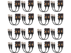 Transmisor Balun De Vídeo Pasivo 1080p Ahd Hd-cvi Tvi Cvbs, 16 Pares Utp, Hasta 350m-600m
