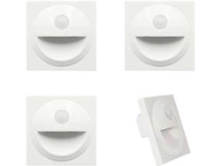 Rebe-luz Led Empotrada Para Escaleras Con Sensor De Movimiento Ip20 Blanca 3000k Caliente
