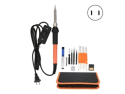 Set De Soldador Eléctrico Ajustable De Temperatura Con Interruptor 20 Piezas Herramientas De Soldadura Ac110v Plug Ee.uu.