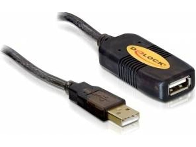 Cable USB DELOCK 10 m Macho/Hembra Negro