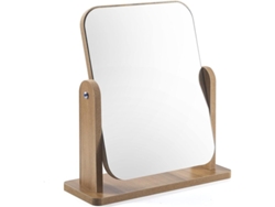 Espejo De Tocador De Madera Con Base Sólida, Giratorio 360°, Para Tocador Y Baño.