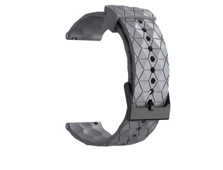 Correa de reloj con patrón de fútbol de silicona. Gris 22 mm Samsung Galaxy Watch 3 45mm/Gear S3/S3 Classic/S3 Frontier, Huawei Watch GT Runner, Hu...