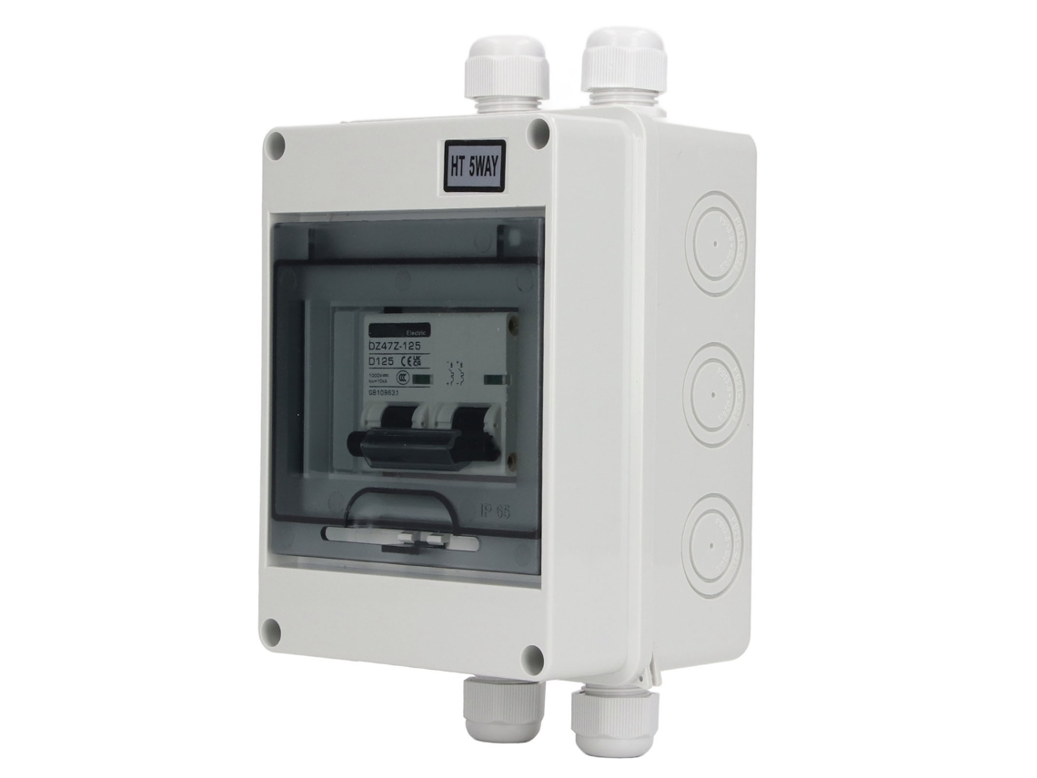 2026dz-interruptor De Circuito Miniatura Dc 2p 125a Ip65 Impermeable Para Sistema Fotovoltaico 1000v