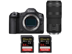 Canon EOS R5 Mark II + RF 100 400mm F/5.6 8 IS Usm + 2 Sandisk 64GB UHS II 300MB/s + Libro electrónico “20 consejos para fotos impresionantes”