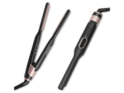 Plancha y moldeadora de pelo 2 en 1 con temperatura ajustable, calentamiento rápido, 75-110 °C, para todo tipo de cabello, corto, con flequillo y barba - Yunzii