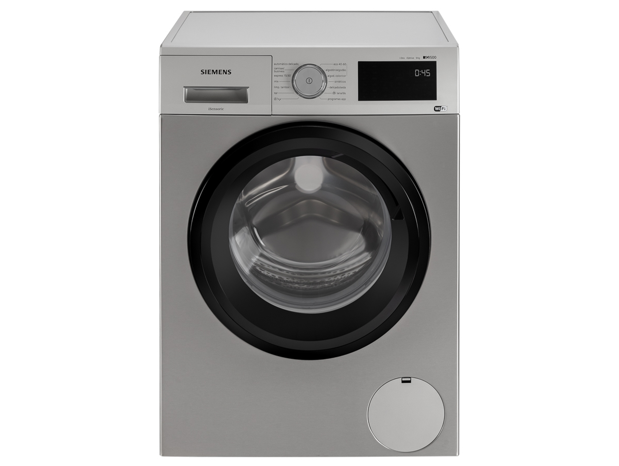 Lavadora SIEMENS WM14UPHXES (9 kg - 1400 rpm - Inox)