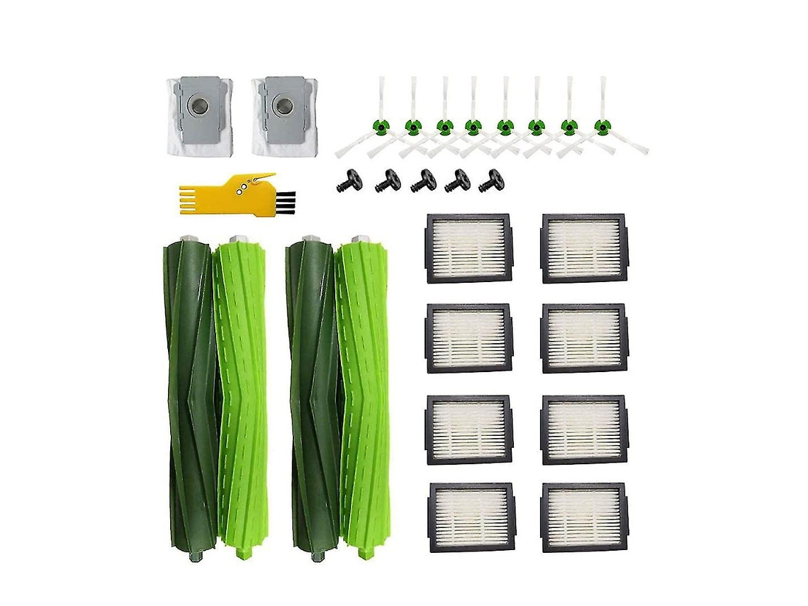 Válido para Irobot Roomba E5154 I7156 I7556, cepillo principal, filtro y cepillo lateral.