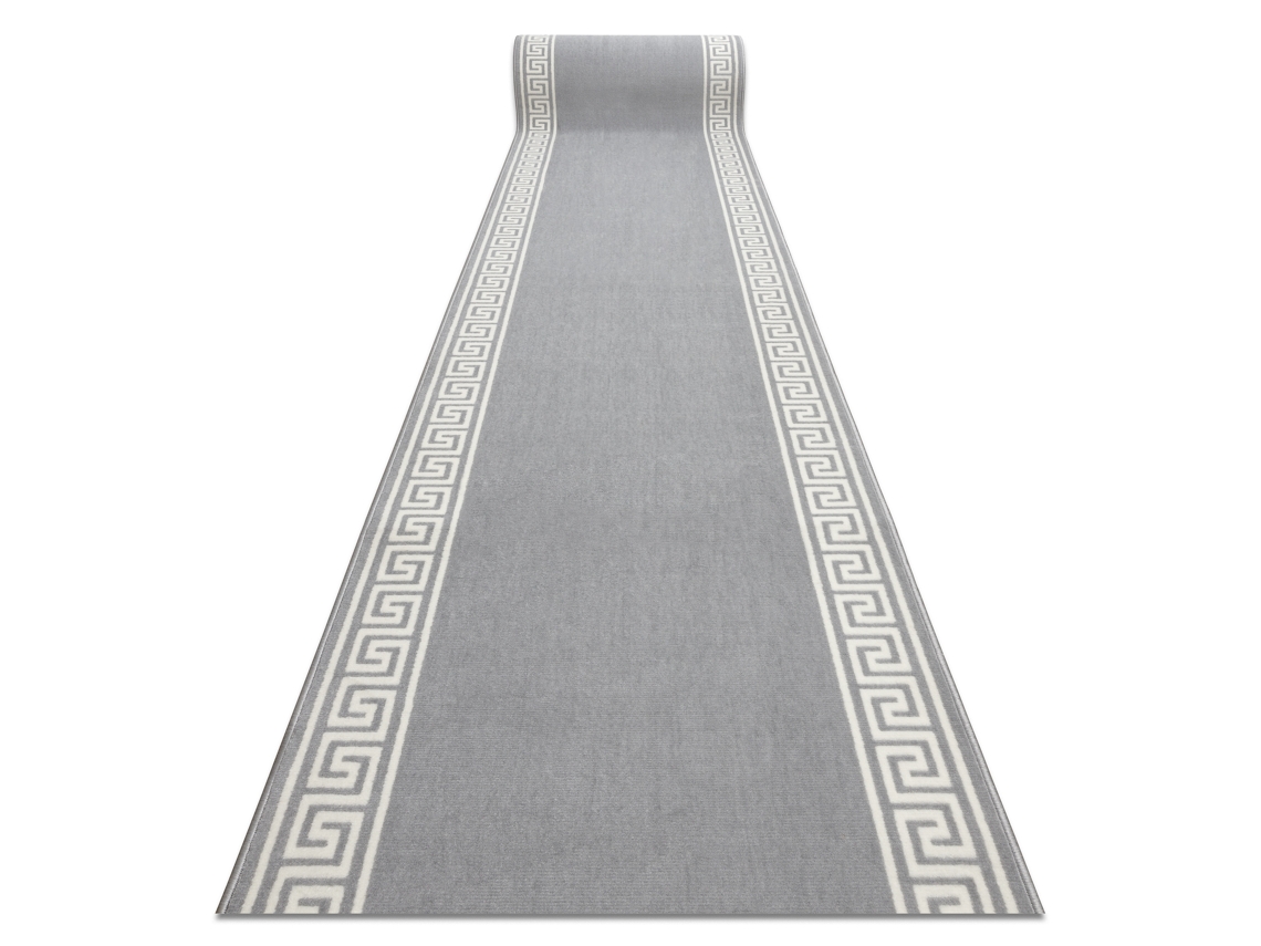 Alfombra de Pasillo Bcf Morad Grek Griego Gris 100 cm