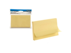 Paquete de 12 blocs de notas adhesivas grandes de color amarillo de 76 x 127 mm.