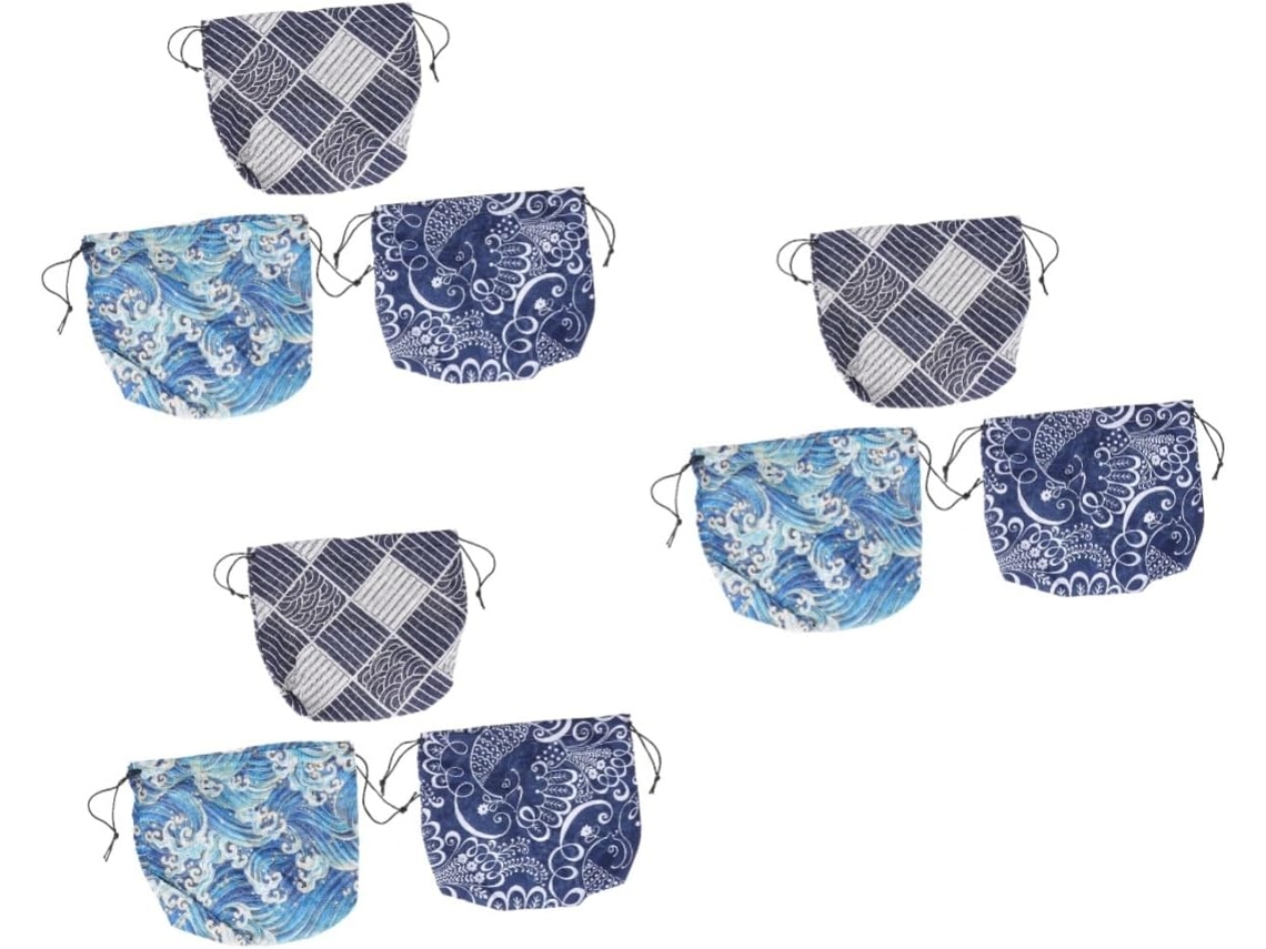 Bolsa De Almuerzo Algodón Se Puede Usar Como Picnic Etc Mano Hecha Material Duradero Bento Viaje Mini Una Para