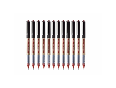 UNI-BALL Rollerball Eye Amplio Ub-150 Red 12 Unidades