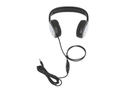 FONES DE OUVIDO com Fio para Crianças com Limite de Volume e Cancelamento de Ruído Preto