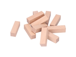 Bloque de tallado de madera de 11 piezas, sello de haya natural, herramienta de tallado DIY de 7 x 2 x 2 cm para principiantes y profesionales.