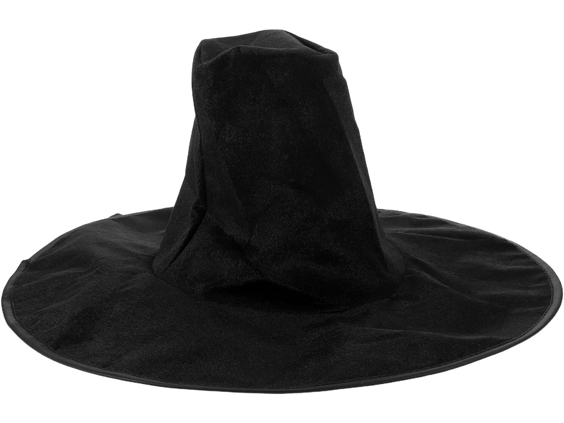 2 Sombreros Coreanos De Franela Negra Con Ala Lisa Y Ancha, Estilo Clásico Plano.