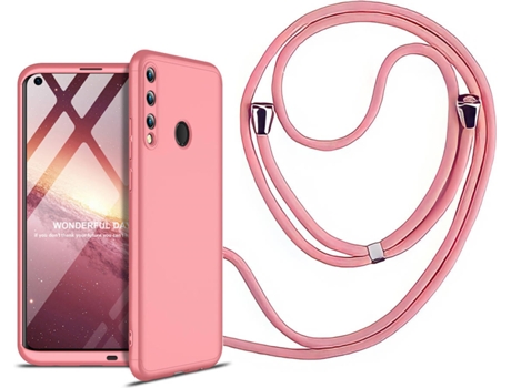 Funda Huawei P40 Lite Slim Armor 360º con Collar Rosa