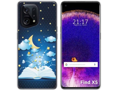 Carcasa para Oppo Find X5 5G TUMUNDOSMARTPHONE Dibujos Libro Cuentos Multicolor