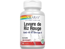 Complemento Alimentar SOLARAY Levedura De Arroz Vermelho (60 cápsulas (600mg))