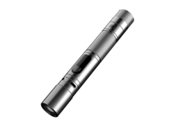 Linterna LED portátil 3 en 1 con encendedor de arco y alarma, linterna de autodefensa recargable | Perfecto para correr, trotar, caminar, em CHRONUS