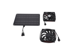 Kit De Ventilador Solar De 15 W Y 12 V Con Cable De 1,5 M Para Invernadero, Gallinero, Refugio De Mascotas Y Casa Pequeña.