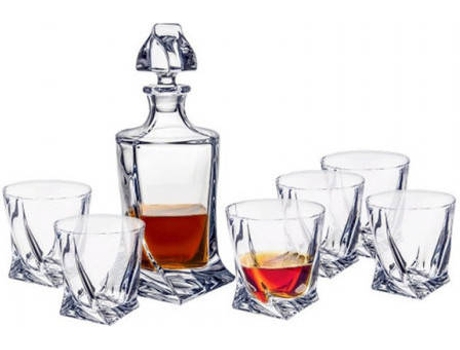 Juego de whisky BOHEMIA Quadro (Cristal)