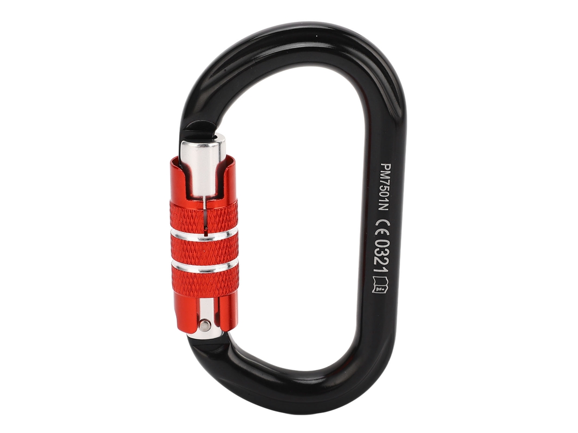 Mosquetón De Escalada De Aluminio Duradero Con Tornillo, Ligero Y Resistente Para Montañismo Y Escalada En Roca.