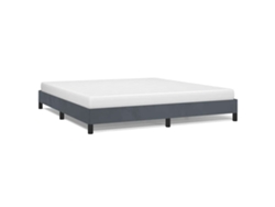 Maison Exclusive - Estructura De Cama Sin Colchón, Color Gris Oscuro, Tamaño California King, Terciopelo