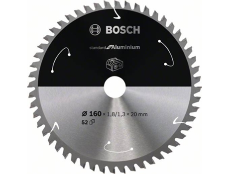 Disco de Sierra Circular BOSCH Standard para Aluminio Para Sierras a Batería 160x1.8/1.3x20 T52