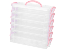 Estuche Para Lápices Apilable Y Desmontable, Caja De Almacenamiento Transparente Para Bolígrafos.