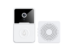 Timbre inalámbrico inteligente con cámara HD, WiFi, detección de movimiento y visión nocturna | Sin marca