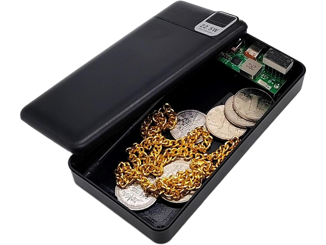 Power Bank Seguro - Caja De Almacenamiento Oculta Grande - Compartimento De Almacenamiento Secreto -