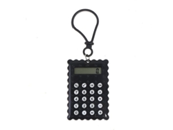 Calculadora de dibujos animados con forma de zanahoria, fresa y pata de gato. Mini calculadora portátil y compacta para la escuela y la oficina. Everley891