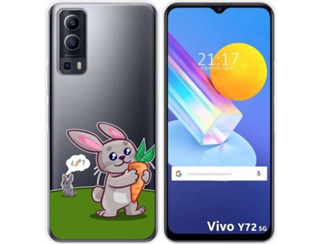 Carcasa Vivo Y52 5G TUMUNDOSMARTPHONE Conejo Multicolor