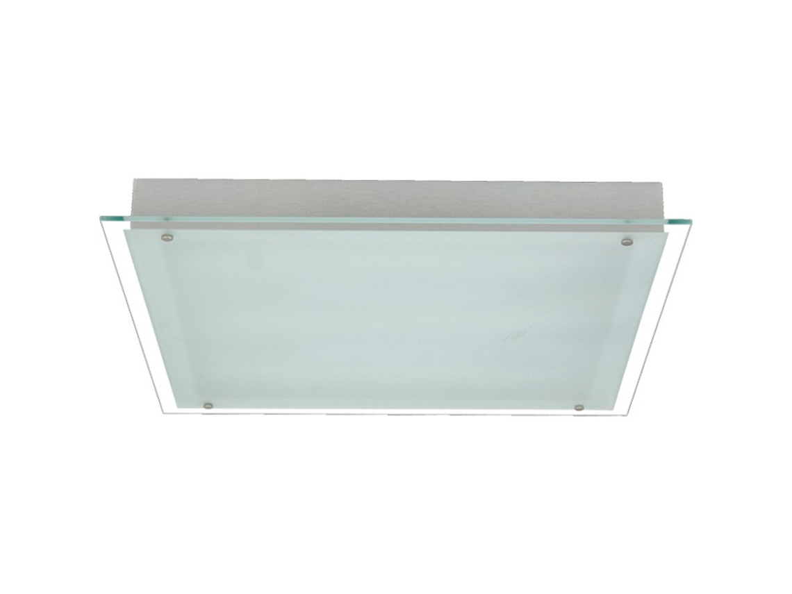 Plafón Malaquite Cuadrado 3Xg11 Pl C.69Xl.69Xalt.6Cm Gris FERRIMEX