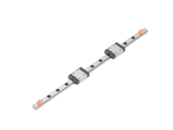 Guía Lineal Mgn7c De 200 Mm Con 2 Deslizadores De Acero Inoxidable, Contacto De 4 Puntos, Alta Precisión.