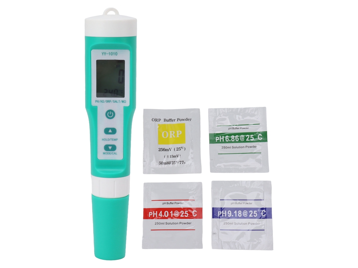 Medidor De Calidad Del Agua, Probador De Ph Ip67 Con Pantalla Grande, Compensación Instantánea De Temperatura, 10 En 1