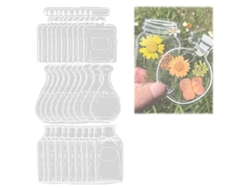 30 Marcapáginas Transparentes Con Flores Secas, Pegatinas De Vidrio Hermosas Para Libros