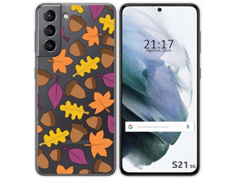 Carcasa Samsung Galaxy S21 5G TUMUNDOSMARTPHONE Dibujos Transparente Multicolor