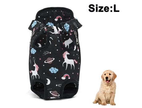 ELKUAIE Transportín para mascotas, transportador frontal ajustable para mascotas, bolsa de viaje para perros y gatos, con las piernas hacia afuera