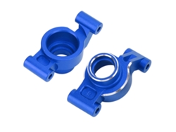 Soportes de eje de aleación de aluminio Qukaim RC para Traxxas 1/10 Maxx 2.0, 2 piezas, azul oscuro