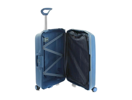 Roncata Ruim De Viagem / Trolley Médio 68Cm 4 Rodas Azul Azul Claro