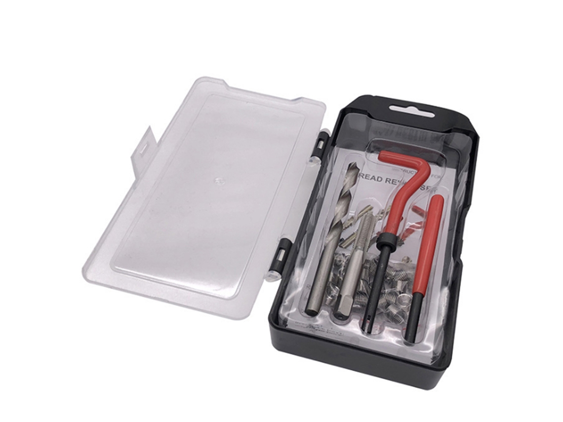 Kit De Reparación De Roscas M-10 X 1.0 De 15 Piezas, Compatible Con Helicoil Para Roscas De 10 Mm Dañadas.