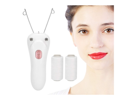 Depiladora para Mujer Depilación Facial Eléctrica para Rostro y Mentón/Piernas Usb Recargable Rosa BISBISOUS