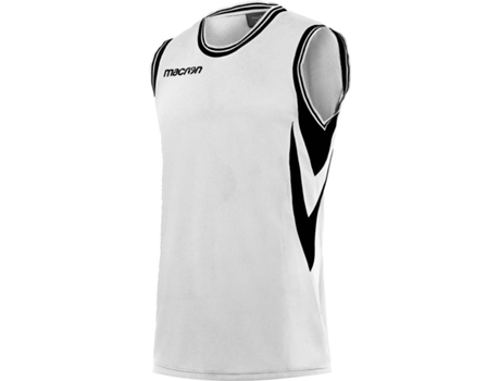 Camiseta de Hombre para Baloncesto MACRON Sin Mangas Ethane Blanco (2XL)