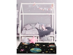 Alfombra Infantil ATTICGO (Toys - Negro - 120x170 cm)