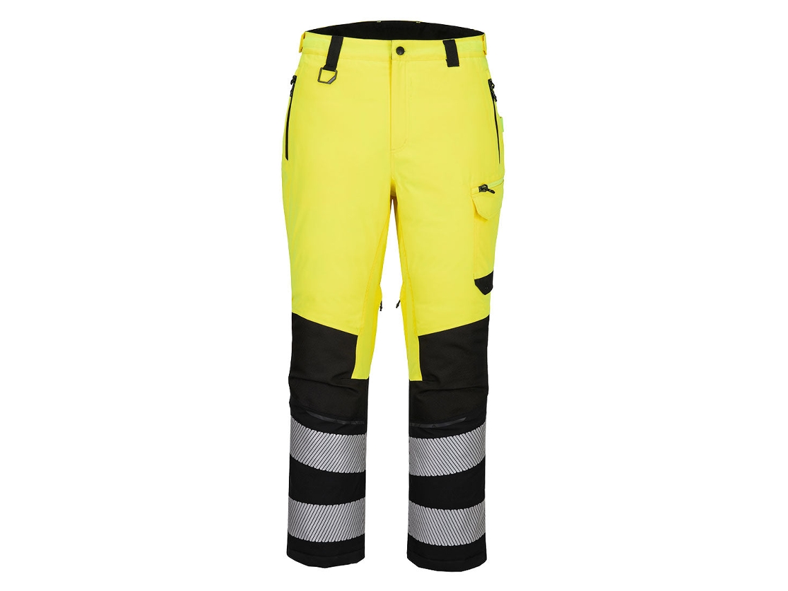 Pantalón De Trabajo Alta Visibilidad Expedition Ev4 | Térmico Impermeable Amarillo/negro / S