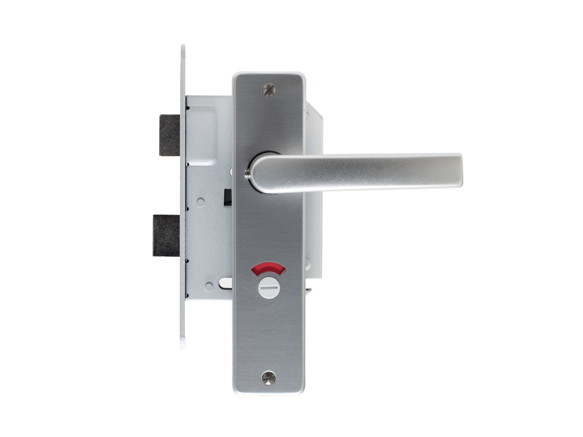 Tiradores de Puerta con Cerradura Cerraduras WC Completas en Aluminio Gris By WOVAR Sets