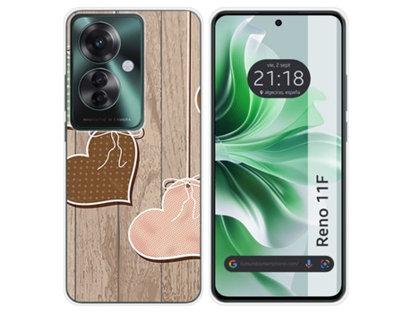 Funda Diseño Corazones para Oppo Reno 11F 5G TUMUNDOSMARTPHONE Multicolor