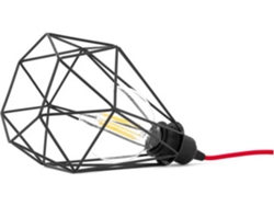 Lámpara de Mesa LEDBYLED Dogui (Negro/Rojo)